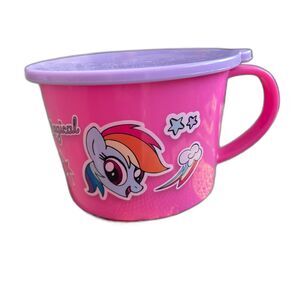ZAK! Designs Hasbro Pink/ Purple MY LITTLE PONY Travel Snack Bowl w/ Lid 14.5oz.